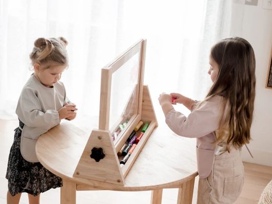 Sample Charge and Printing 4 in 1 Wooden Table Easel for Professional Sample Results