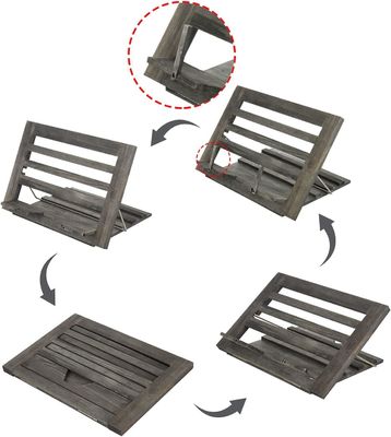 Customized Size Folding Rack for Adjustable Reading Book Recipe Binder Tablet Holder