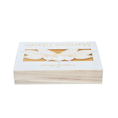 TIMBER Epoxy Candle Acrylic Empty Luxury Wooden Storage Box Custom Logo Big For Art 24 x 19 x 7.5 cm
