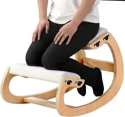 Gifts Stores Improve Your Posture with an Angled Seat Wooden Ergonomic Rocking Chair