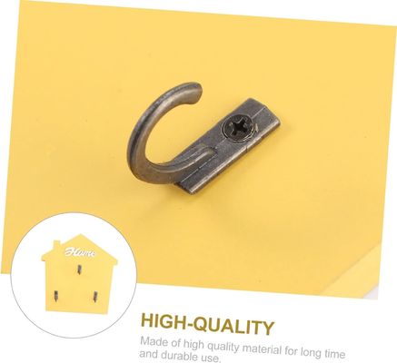 Entryway Mudroom Mail Holder and Key Rack with Wooden Pegs in Natural Wood Color