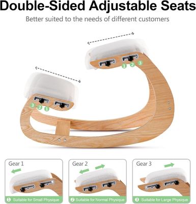 Gifts Stores Improve Your Posture with an Angled Seat Wooden Ergonomic Rocking Chair