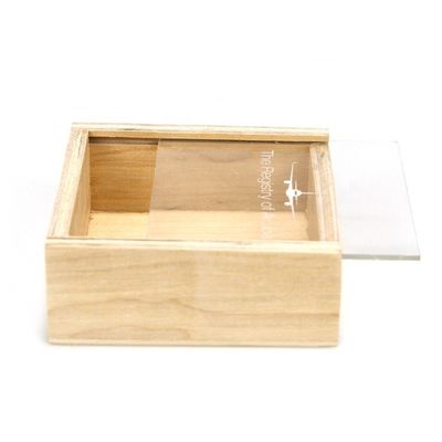 Small Wooden Decorative Gift Packing Box with Sliding Lid Customized and Personalized