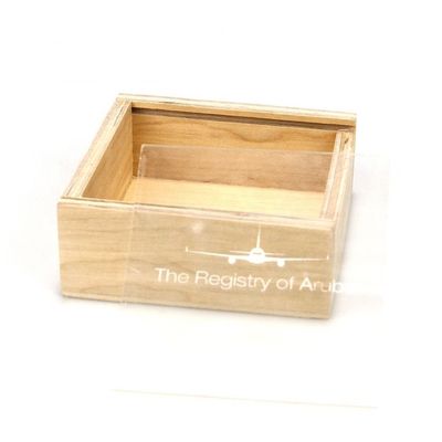Small Wooden Decorative Gift Packing Box with Sliding Lid Customized and Personalized