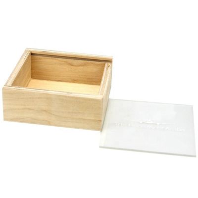 Small Wooden Decorative Gift Packing Box with Sliding Lid Customized and Personalized