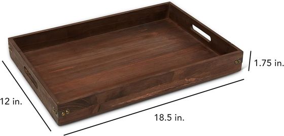 Chopping Blocks Custom Service 18.5 X 12 Inches Large Rustic Coffee Couch And Sofa Serving Tray For Food