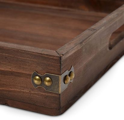 Chopping Blocks Custom Service 18.5 X 12 Inches Large Rustic Coffee Couch And Sofa Serving Tray For Food