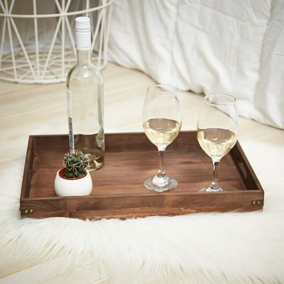 Chopping Blocks Custom Service 18.5 X 12 Inches Large Rustic Coffee Couch And Sofa Serving Tray For Food