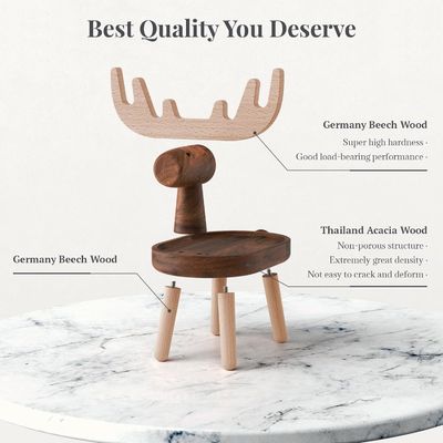 Home Decorative Wooden Catchall Tray with Customized Shape 7.75&quot; L x 7.75&quot; W x 48.5&quot; H
