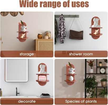 Rainbow Arch Shelf for Wall Storage and Floating Shelves on Wooden Wall Shelve