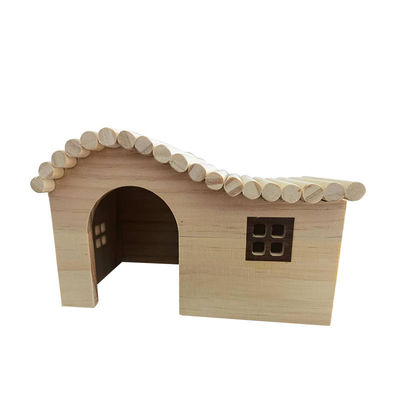 Gift Craft Animal Bed Industrial Wooden Hedgehog House for Climbing Cute Natural Wood