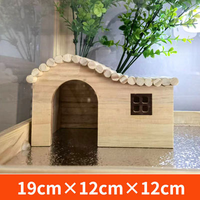Gift Craft Animal Bed Industrial Wooden Hedgehog House for Climbing Cute Natural Wood