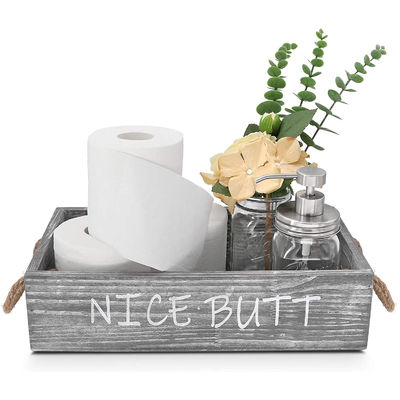 Industrial Wooden Food Container Tray for Bread Fruit Storage and Home Decor Handmade