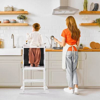 Children Kitchen Step Stool Learning Standing Tower with Adjustable Platform Mail Packing