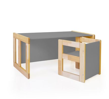 Space-Saving and Functional Montessori Table Chair for Kids Bedroom Furniture