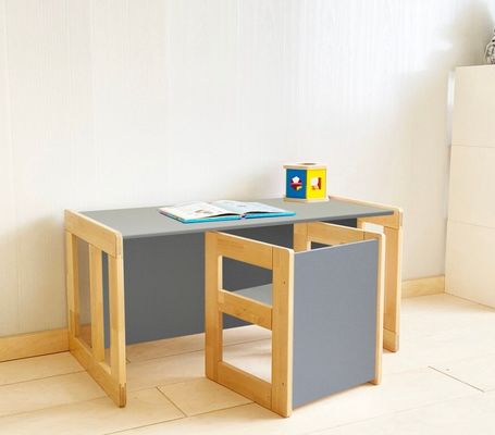 Space-Saving and Functional Montessori Table Chair for Kids Bedroom Furniture