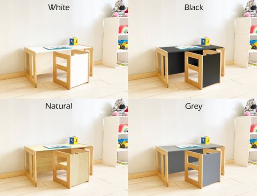 Space-Saving and Functional Montessori Table Chair for Kids Bedroom Furniture
