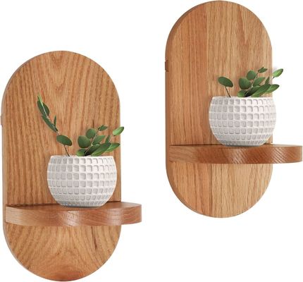Functional Multifunction Design Wooden Floating Shelves for Home Office Display
