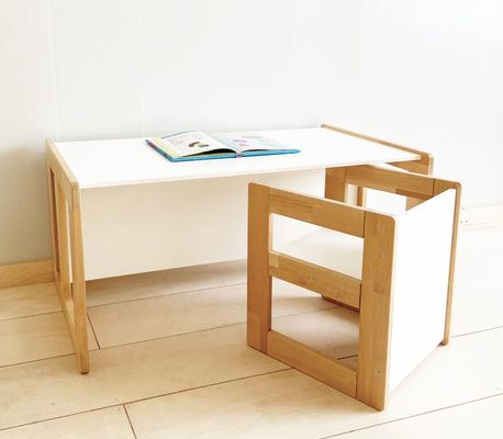 Space-Saving and Functional Montessori Table Chair for Kids Bedroom Furniture