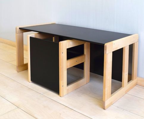 Space-Saving and Functional Montessori Table Chair for Kids Bedroom Furniture
