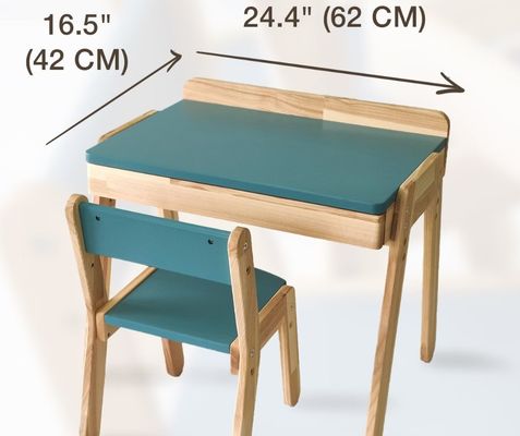 Kids Bedroom Set High Quantity Wooden Kids Desk and Chairs for Montessori Furniture