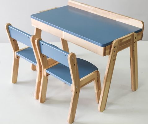 Kids Bedroom Set High Quantity Wooden Kids Desk and Chairs for Montessori Furniture