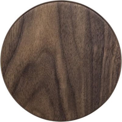 Cup holder mat 4 Inch Natural Bamboo Eco-Friendly Wooden Coasters with Metal Holder