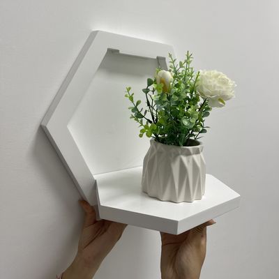 Space-saving PANEL Wood Wall Shelf for Displaying Flowers and Organizing Home Items