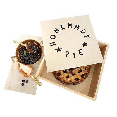 Vitalucks Custom Apple Pie Packaging Eco-Friendly Wooden Box for Special Gift Giving