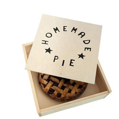Vitalucks Custom Apple Pie Packaging Eco-Friendly Wooden Box for Special Gift Giving