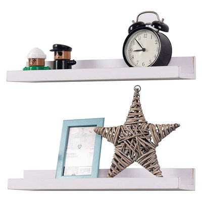 Modern Wall Decorative Floating Shelves MDF Customized Color Wall Mounted Display Rack