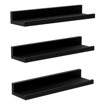 Modern Wall Decorative Floating Shelves MDF Customized Color Wall Mounted Display Rack