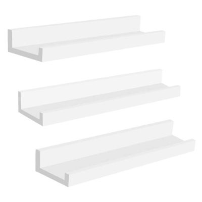 Modern Wall Decorative Floating Shelves MDF Customized Color Wall Mounted Display Rack