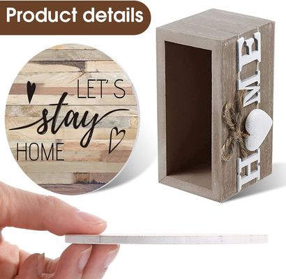 Custom Logo Size Home Decoration Wooden Heart Coasters For Drinks Item Cup holder mat