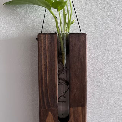 Modern Design Style Propagation Station for Wooden Wall Planter and Home Decor