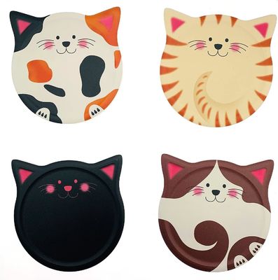 Modern Design Ceramic Coasters in Various Shapes and Colors for Table Decoration