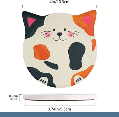 Modern Design Ceramic Coasters in Various Shapes and Colors for Table Decoration