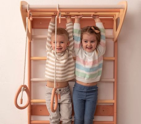 Montessori Toddler Climbing Gym High Quantity Baby Mobile Ladder with Rope Accessories