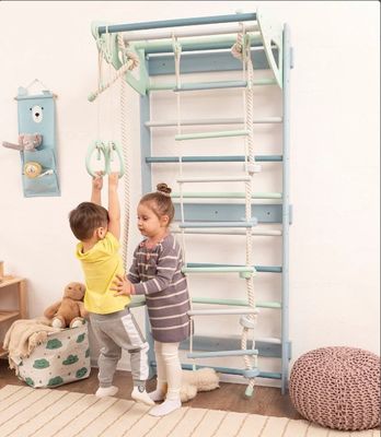 Montessori Toddler Climbing Gym High Quantity Baby Mobile Ladder with Rope Accessories