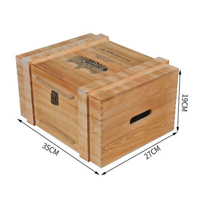 2-6 Bottles Solid Wood Wine Box for Gift Custom Order Accepted Immediately
