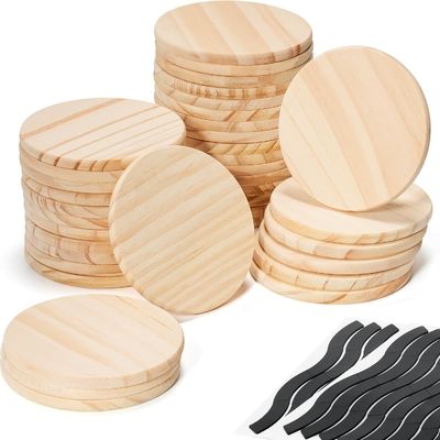 Engraved Eco Friendly Wood Coasters for Table Decoration Accessories Stocked Mats Pads