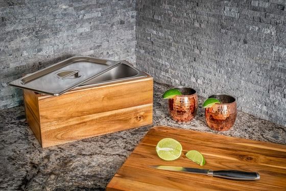 Stainless Steel Kitchen Compost Bin with Folding Lid and Rust-Proof Insert As Your Request