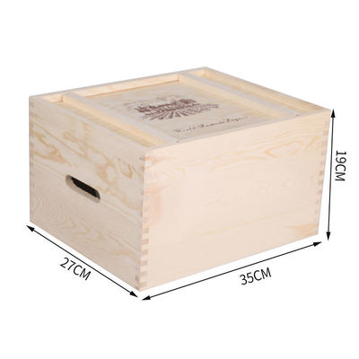 2-6 Bottles Solid Wood Wine Box for Gift Custom Order Accepted Immediately