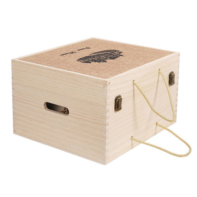 2-6 Bottles Solid Wood Wine Box for Gift Custom Order Accepted Immediately