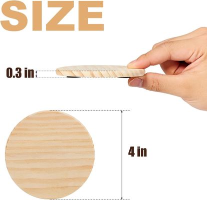 Engraved Eco Friendly Wood Coasters for Table Decoration Accessories Stocked Mats Pads