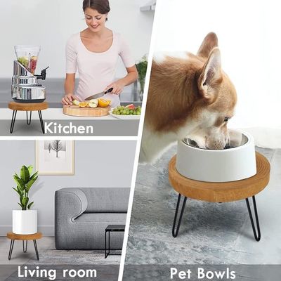 Mail Packing Y Round Wooden Plant Stand for Displaying in Modern Interiors