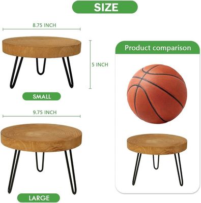 Mail Packing Y Round Wooden Plant Stand for Displaying in Modern Interiors