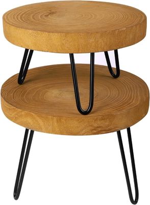 Mail Packing Y Round Wooden Plant Stand for Displaying in Modern Interiors