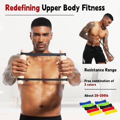Customized Logo and Adjustable Resistance Bands Workout Upper Body Equipment for Home Gym