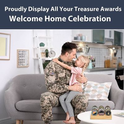 4x6x1inch Military Challenge Coin Holder Display Stand Rack for Custom Size Coins
